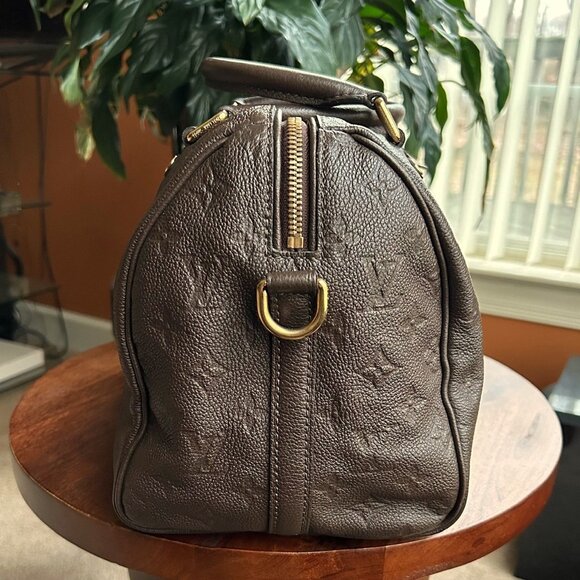 LOUIS VUITTON Empreinte Speedy Bandouliere 30 Brown Terre - Picture 4 of 13
